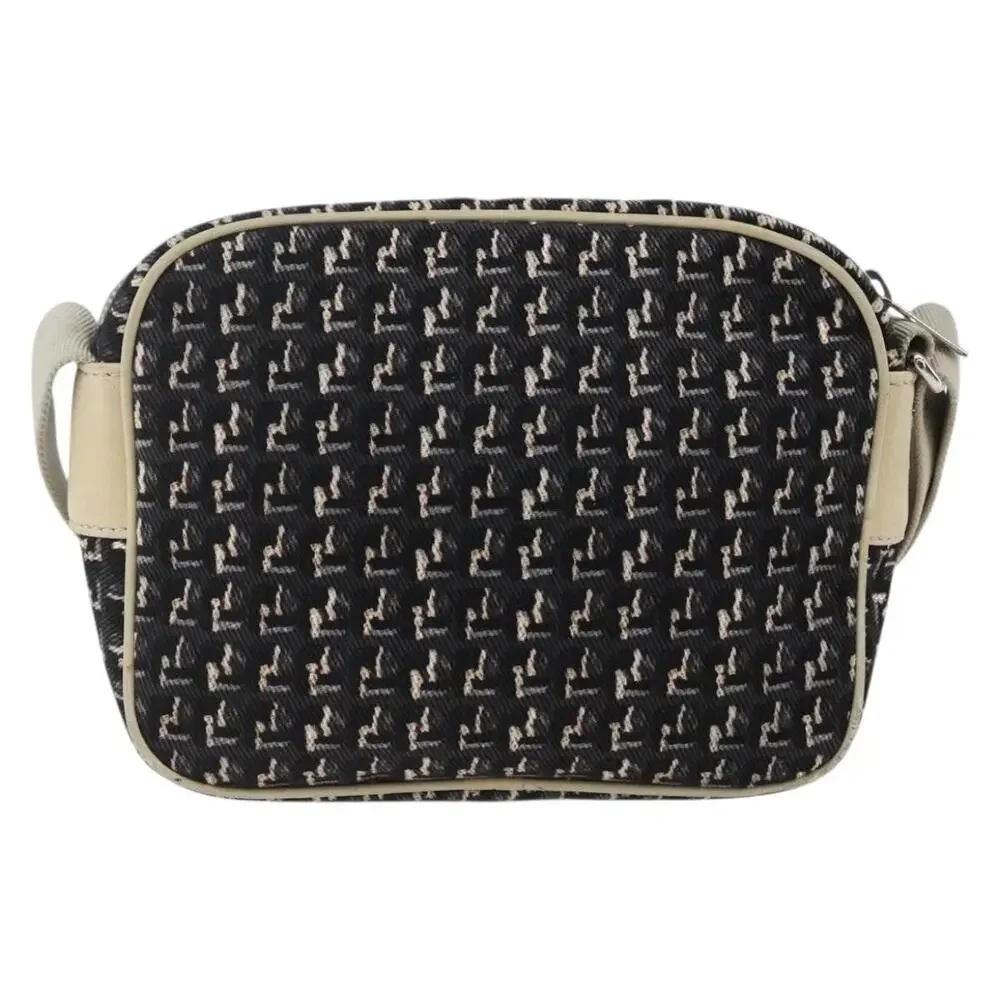 Chanel Canvas Shoulder Bag Black